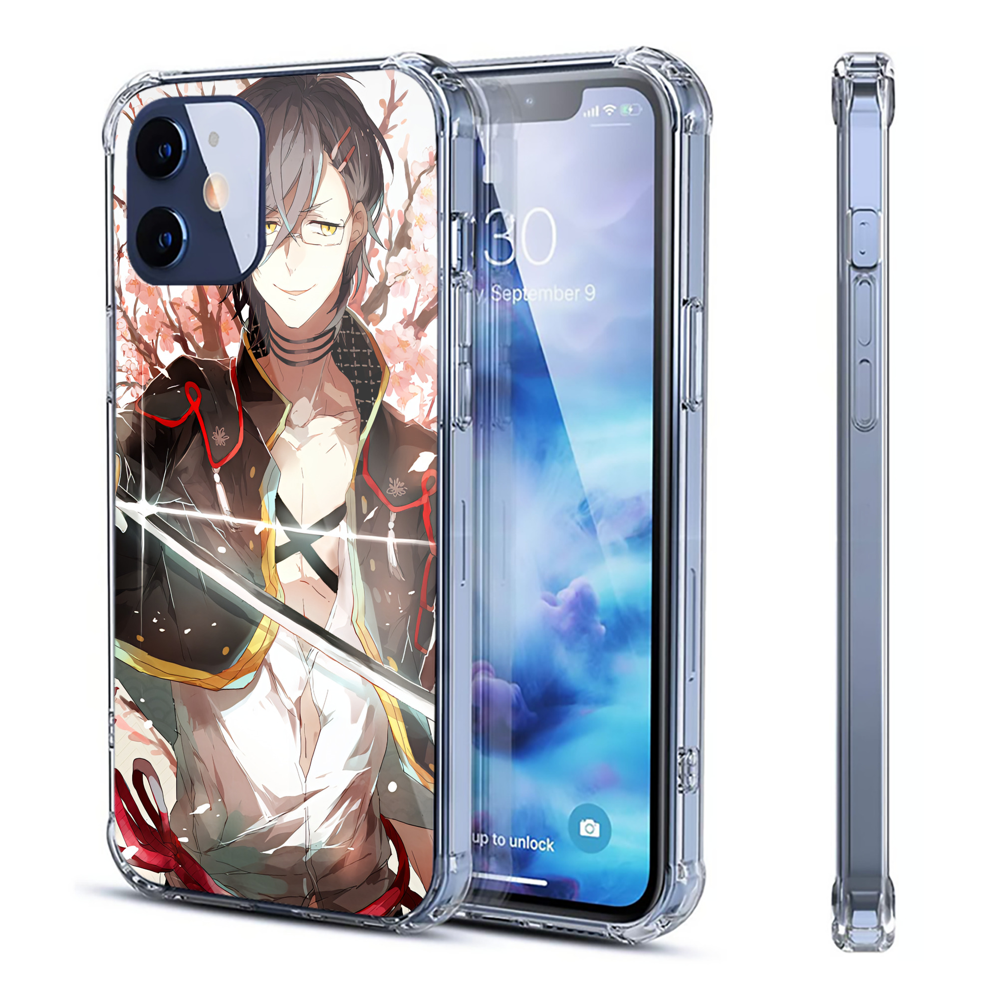 （画像用） 刀剣乱舞 Touken Ranbu 【iPhone 12シリーズ対応】透明スマホケース（クリアソフトケース）